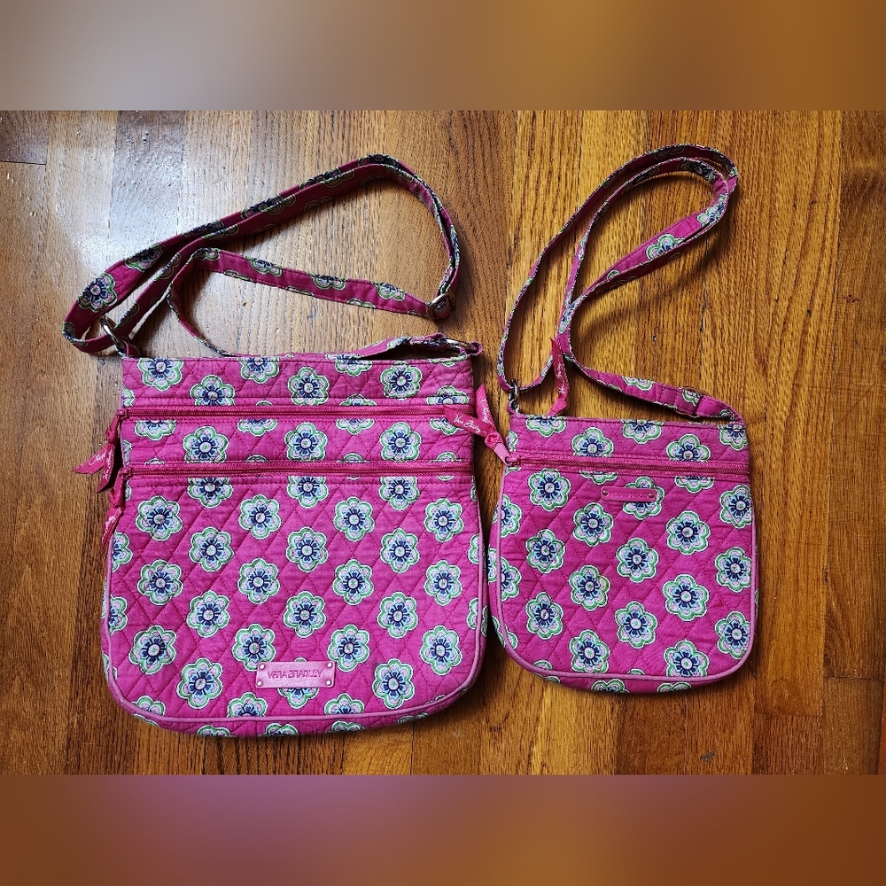 Vera Bradley cross body handbag and hipster set!